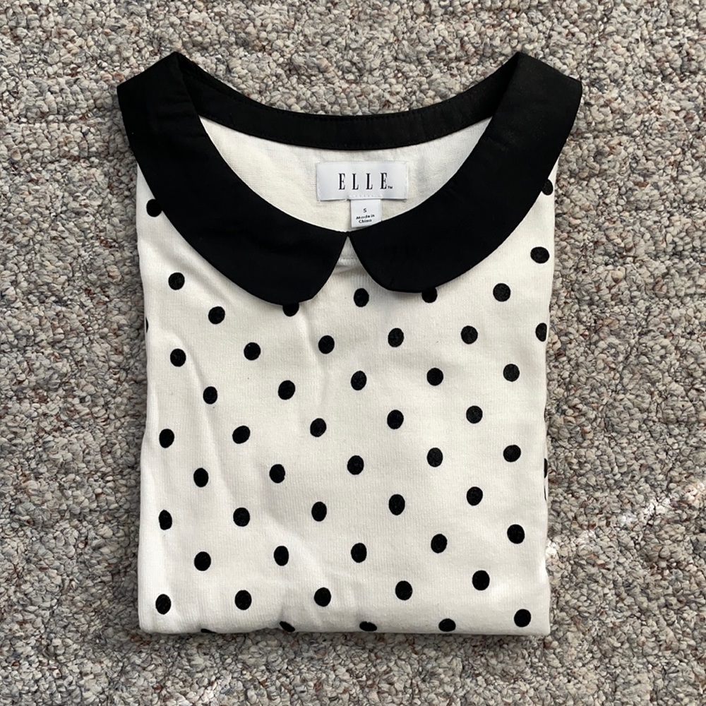 Black & White Polka Dot Sweater